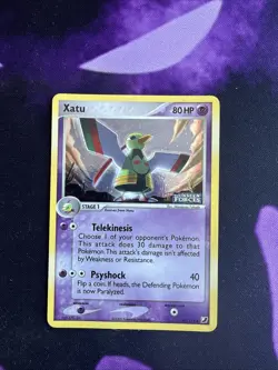 Xatu 49/115 Reverse Holo Rare Stamped EX Unseen Forces Pokemon 2005 TCG LP/NM - Image 1