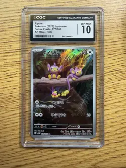 CGC Gem Mint 10 Aipom Art Rare 075/066 Pokemon Japanese Future Flash sv4M - Image 1