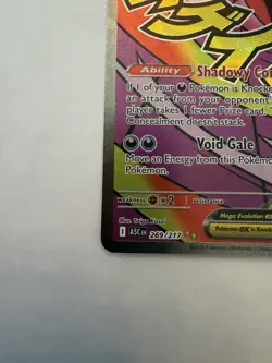Pokemon TCG Holo Ultra Rare Full Art Mega Gengar EX Ascended Heros NM/MT - Image 3
