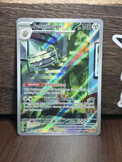 Pokemon - Paradox Rift - FERROTHORN - Illustration Rare - 209/182 NM - Image 1