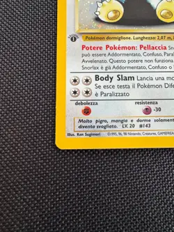 Pokemon TCG - Holo Snorlax 1st Edition ITALIAN Jungle 11/64 - LP - Image 5