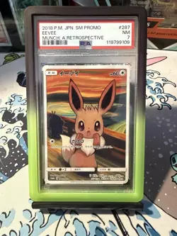 Pokemon Eevee Card 287/Sm-p Munch Retrospective Promo 2018 Full Art Japanese - Image 1