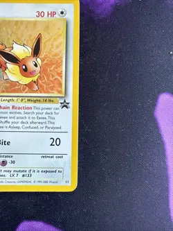 Eevee #11 WOTC Black Star Holo Promo Pokemon TCG Vintage 1999 Wizards LP/NM - Image 4