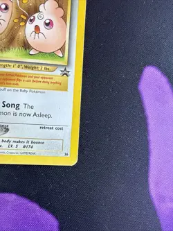 Igglybuff Pokemon Black Star Promo Card 36 Pokemon League 2001 - Image 4