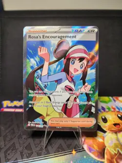 Pokemon TCG Holo Ultra Rare Full Art Rosa Encouragement POR 114/088 NM - Image 1