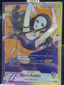 Nico Robin Custom OP09-62 L Lakers Eng One Piece Card Games OPTCG Holo - Image 2