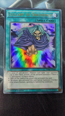 YUGIOH Lullaby Of Obedience DPRP-EN009 Ultra Rare 1st Edition - Image 1