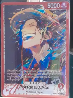 Portgas D Ace OP03-001 L Custom One Piece Card Leader One Piece ENG - Image 1