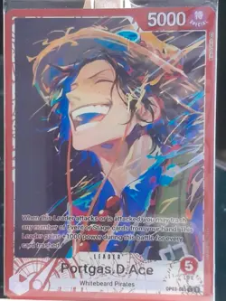 Portgas D Ace OP03-001 L Custom One Piece Card Leader One Piece ENG - Image 2
