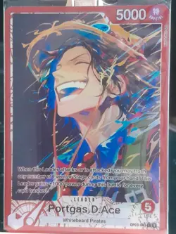 Portgas D Ace OP03-001 L Custom One Piece Card Leader One Piece ENG - Image 3