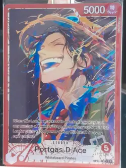 Portgas D Ace OP03-001 L Custom One Piece Card Leader One Piece ENG - Image 4
