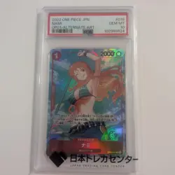 2022 PSA 10 Nami Alternate Art One Piece Card Game OP01-016 Japanese - Image 1