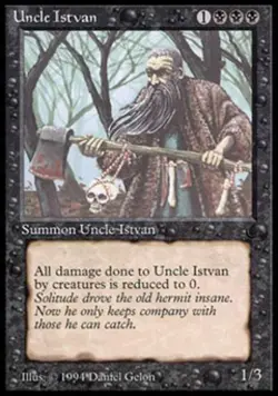 Uncle Istvan - Medium Play MTG The Dark - Image 1