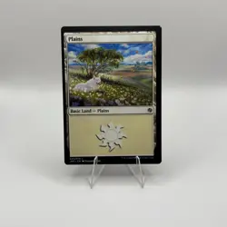 MTG Plains (45) Jumpstart MISALIGNMENT ERROR VISIBLE PRINT DOT -V1 - Image 1