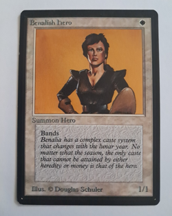Benalish Hero LP Beta MTG Magic the Gathering - Image 1