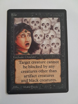 Fear MP Beta MTG Magic the Gathering - Image 1