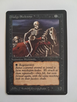 Drudge Skeletons EX Beta MTG Magic the Gathering - Image 1