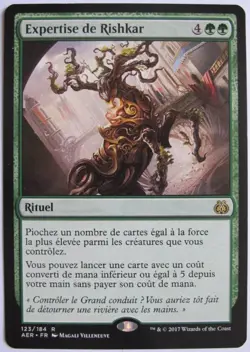 mtg magic rishkar's expertise de rishkar FRENCH vf fr aether revolt revolte - Image 1