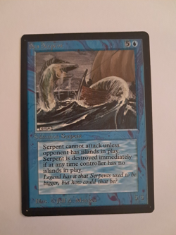 Sea Serpent LP Beta MTG Magic the Gathering - Image 1