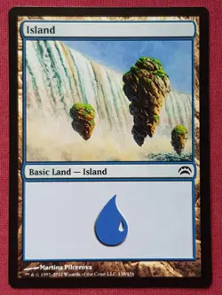 Magic The Gathering PLANECHASE 2012 ISLAND 138 land card MTG - Image 1