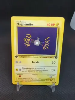 2000 Pokemon Team Rocket 1st Edition 60/82 Magnemite - Image 1