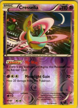 Cresselia 70/162 Rare - Pokemon TCG XY: Breakthrough - Reverse Holo (NM) - Image 1