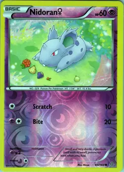 Nidoran 66/160 Common - Pokemon TCG XY: Primal Clash - Reverse Holo (NM) - Image 1