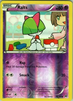 Ralts 68/162 Common - Pokemon TCG XY: BREAKthrough - Reverse Holo (NM) - Image 1