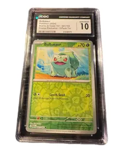 Bulbasaur - (Reverse Cosmos Holo) (Costco Exclusive) 001/165 Miscellaneous Cards - Image 1