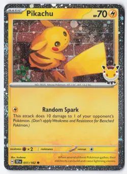 Pikachu (Pokemon Day 2026) Holo Common Miscellaneous Cards & Products 051/162 NM - Image 1