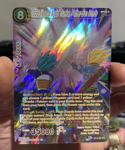Ssb vegeta ss trunks father son Bt16-080 Dragon Ball Super Card Psa Bgs Spr dbs - Image 2
