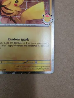 Pokemon - Cosmos Holo Pikachu 51/162 Pokemon Day 2026 Collection Card - Image 5