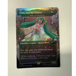 Wizards of the Coast MTG Miku, Lost but Singing 1597 Borderless Foil English - Image 1