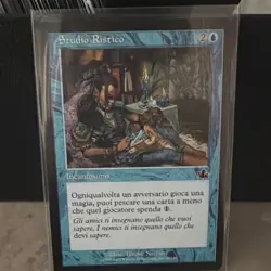 Wizards of the Coast Rhystic Study Prophecy Blue Enchantment Italian 2000 - Image 1