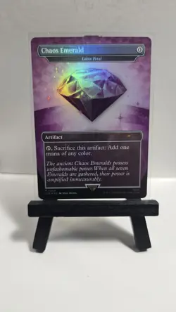 MTG Sonic x Secret Lair Chaos Emerald (Lotus Petal) Purple 7034 Mythic Foil - NM - Image 1