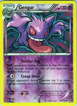 Gengar 60/162 Rare - Pokemon TCG XY: BREAKthrough - Reverse Holo (NM) - Image 1