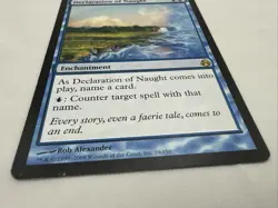 Declaration of Naught x1 MTG Morningtide 1x Magic Good Heavy Play HP - Image 2