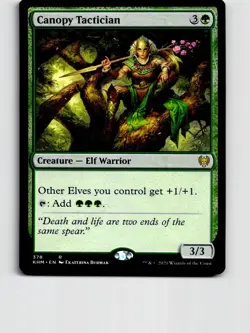 Canopy Tactician 378 Rare Kaldheim Magic: The Gathering Lightly Played - Image 1