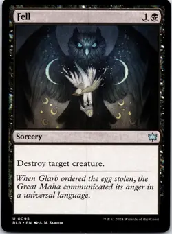 Fell 95 Uncommon Bloomburrow Magic: The Gathering Near Mint - Image 1