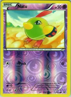 Natu 27/108 Common - Pokemon TCG XY: Roaring Skies - Reverse Holo (NM) - Image 1