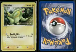ELECTRIKE 47/106 C LP EMERALD POKEMON REVERSE HOLO - Image 1
