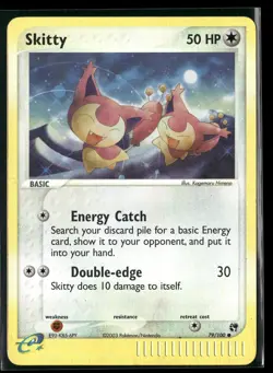 SKITTY 79/100 C LP SANDSTORM POKEMON REVERSE HOLO - Image 2
