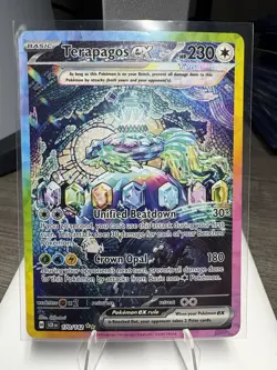 Pokemon TCG Terapagos ex SV07 170/142 Secret Rare Full Art Holo 230 HP EN - Image 1