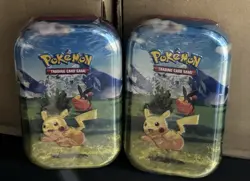 Pokemon TCG Ascended Heroes Pikachu Lot of 2 FACTORY SEALED Mini Collector Tins - Image 1