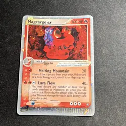 Pokemon Magcargo ex Holo Ultra Rare 100HP EX Dragon 95/97 Stage 1 English 2003 - Image 1