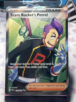 Pokemon TCG Destined Rivals-Team Rocket’s Petrel 226/182 Full Art - Image 1