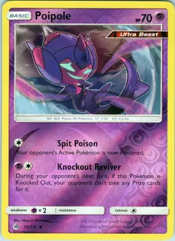Poipole 55/131 Uncommon - Pokemon TCG SM: Forbidden Light - Reverse Holo (NM) - Image 1