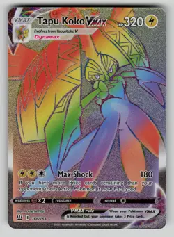 Tapu Koko VMAX 166/163 Battle Styles Holo Pokemon NM - Image 1