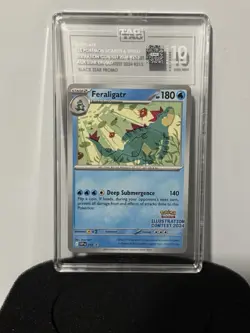 TAG 10 Graded Feraligatr SVP 213 Holo Promo (Illustration Contest 2024) - Image 1