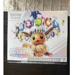 Pokemon Scarlet & Violet Prismatic Evolutions Elite Trainer Box Eevee Promo - Image 1